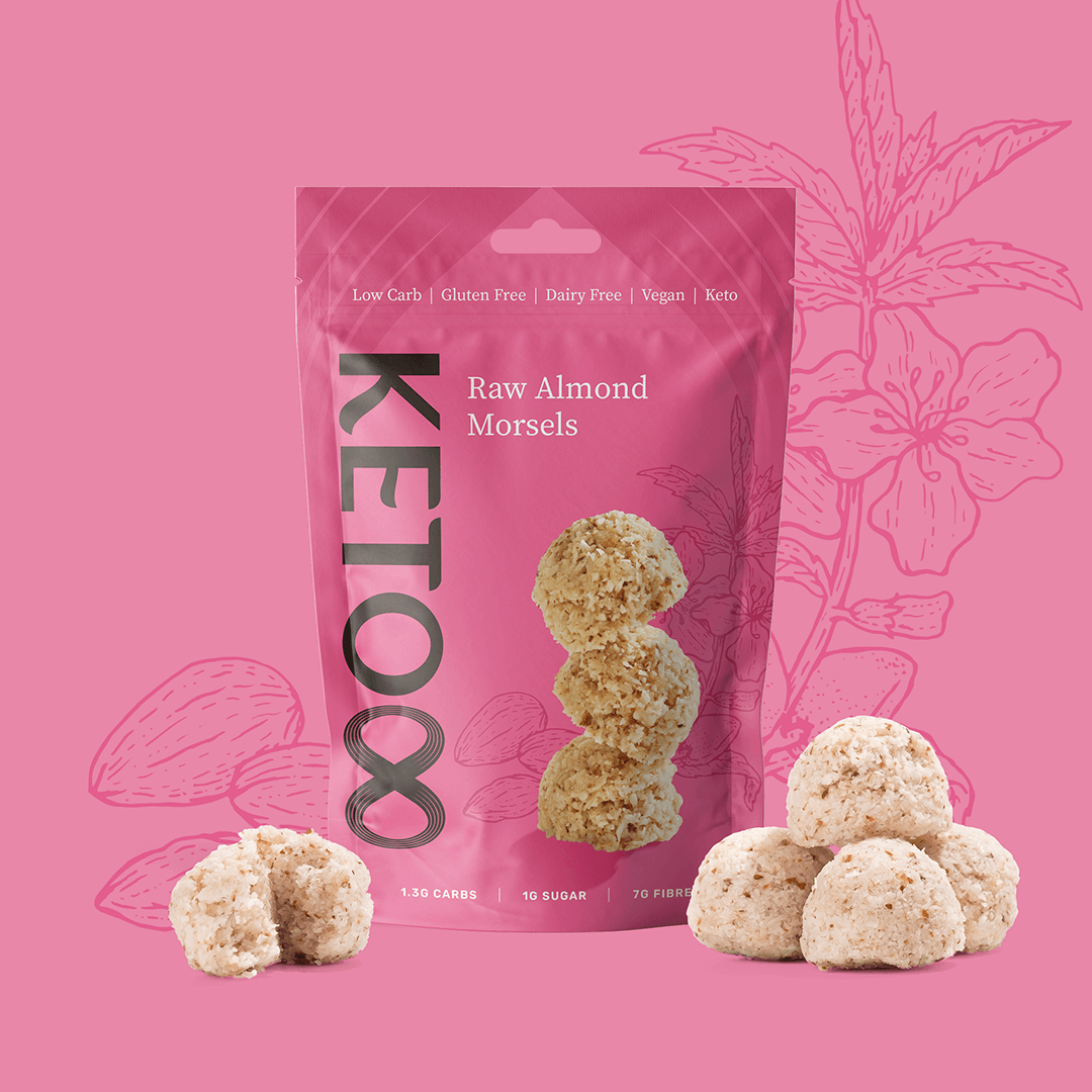 Raw Almond Morsels (120g) | 8 Foods | Raw Living UK | Eight Foods Raw Almond Morsels are Rich, Chewy, Yet Low Carb and Keto-Friendly. These Nutty Almond Morsels are blended with a hint of Vanilla and Sea Salt.
