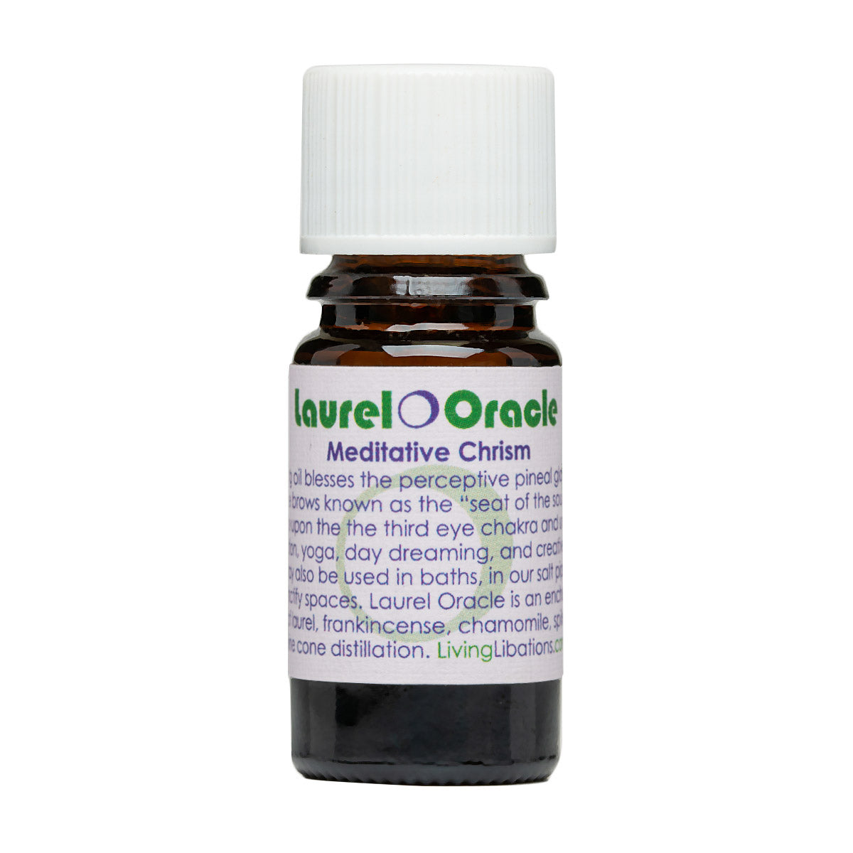 Laurel Oracle | Living Libations | Raw Living UK | Health Nectar | Living Libations Laurel Oracle: an anointing oil to bless the perceptive pineal-chakra. Ingredients include Frankincense, Chamomile, Spikenard &amp; Pine Cone.