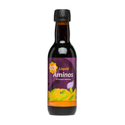 Liquid Aminos | Marigold | Raw Living UK | Raw Foods | Marigold's Liquid Aminos is all-purpose seasoning. Yeast Free, GM Free, Gluten Free.  No added salt, preservatives, flavouring, colour, sugars, alcohol or MSG.