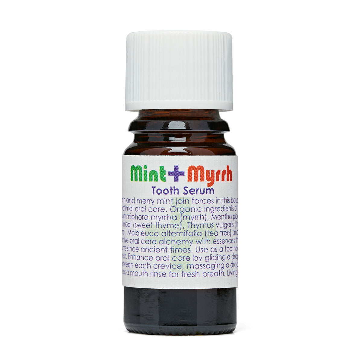Mint &amp; Myrrh Tooth Serum | Living Libations | Raw Living UK | Beauty | Fragrance | Living Libations Mint &amp; Myrrh Tooth Serum (5ml): a Natural &amp; Vegan Tooth Care Product, made with a blend inspired by ancient oral hygiene wisdom.