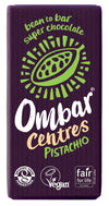 Organic Vegan Centres Pistachio Chocolate Bar | Ombar | Raw Living UK | Raw Chocolate | Raw Cacao | Ombar Pistachio Centres Raw Cacao Bar is an Organic Natural, Vegan, Plant Based &amp; Delicious Chocolate. Sweetened with Coconut &amp; a creamy flavoured centre.