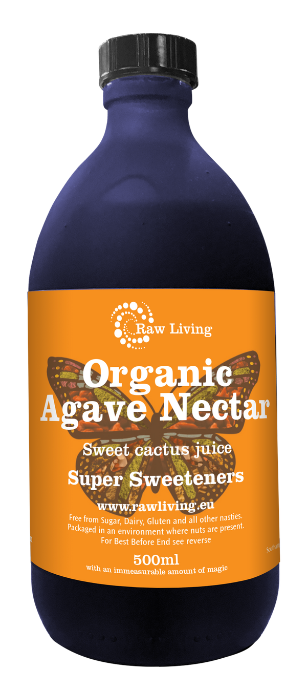 Organic Agave Nectar (500ml, 25.5kg) Raw Living UK