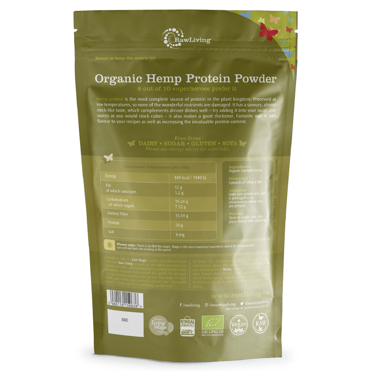 Organic Hemp Protein Powder | Raw Living UK | Super Foods | Raw Living Organic Hemp Protein Powder is a vegetarian source of Essential Fatty Acids, Antioxidants, Vitamins, Minerals, Fibre, Chlorophyll &amp; Amino Acids.