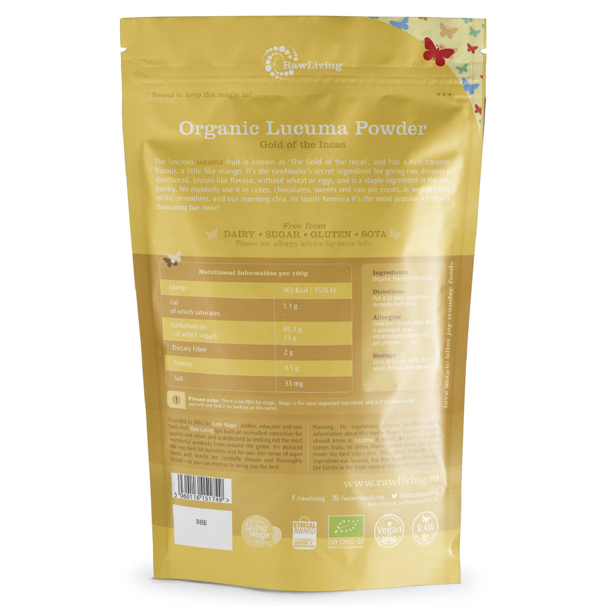Organic Lucuma Powder | Raw Living UK | Raw Foods | Super Foods | Raw Living Organic Lucuma Powder is a deliciously creamy Raw Vegan Natural Sweetener. A popular fruit in South America, it is known as &#39;Gold of the Incas&#39;.
