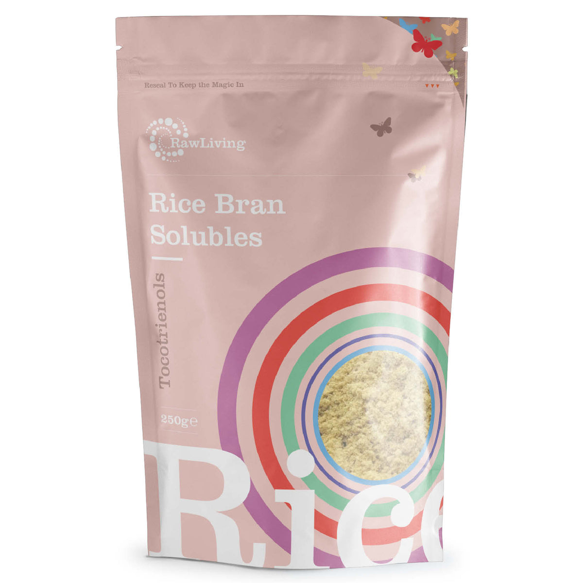 Rice Bran Solubles Tocotrienols | Raw Living UK | Raw Foods | Natural Sweeteners | Raw Living Rice Bran Solubles (Tocotrienols) (100g, 250g, 1kg): both sweet &amp; soft, Tocotrienols are a used ingredient in Raw Cuisine for their fluffy texture.