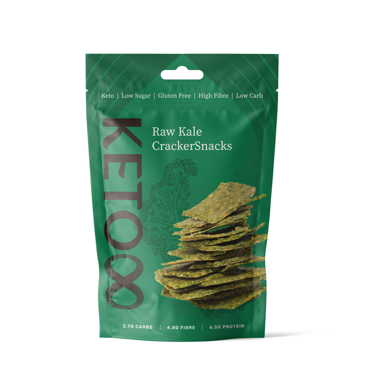 Raw Kale Cracker Snacks (35g) | 8 Foods | Raw Living UK | Eight Foods Raw Kale Cracker Snacks: Cheesy-Tasting, but totally Delicious Dairy-Free Kale Crackers. A Healthy Gluten, Wheat &amp; Refined Sugar-Free Keto Snack.