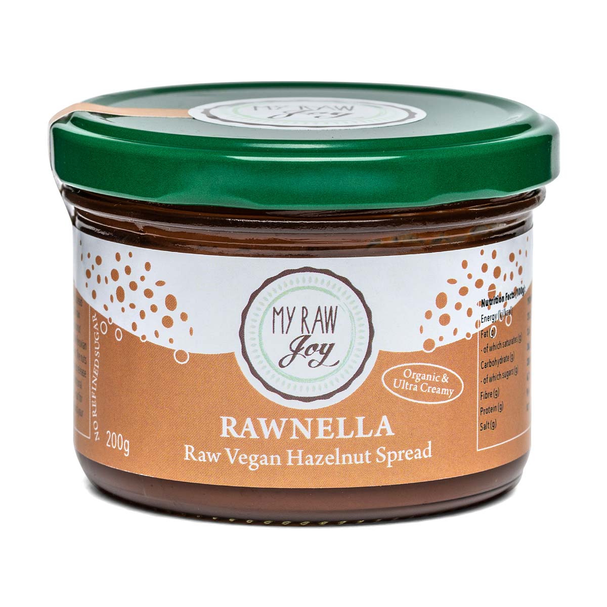 Activated Rawnella Spread | My Raw Joy | Raw Living UK | Raw Foods | Nut Butters | My Raw Joy Activated Rawnella Spread is a Raw Vegan Activated Hazelnut Nut Butter made with Raw Peruvian Cacao &amp; Vanilla for a nutritious chocolate spread.