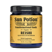 Reishi Mushroom Powder | Sun Potion | Raw Living UK | Tonic Herbs & Mushrooms | Sun Potion Premium Quality Reishi Mushroom Powder: "The Mushroom of Spiritual Potency". In Traditional Chinese Medicine, it is known as a "Shen" Tonic Herb.