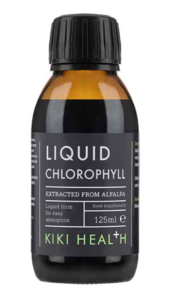 Liquid Chlorophyll | Kiki Health | Raw Living UK | Supplements | Kiki Health Liquid Chlorophyll is the pure extract of the alfalfa plant. It's suitable for vegans &amp; vegetarians, with no preservatives or artificial colouring.