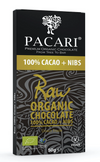 Organic 100% Cacao Bar w/ Nibs 50g | Pacari | Raw Living UK | Pacari 100% Cacao Raw Chocolate Bar with Nibs is a delicious Vegan, Plant Based, Sugar-Free Chocolate. Pacari bring together taste, nutrition &amp; ethics.