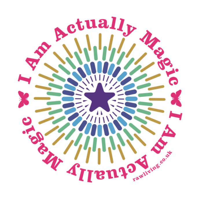 Raw Living Sticker Pack (6 Stickers) | New! Raw Living sticker pack: 6 stickers to elevate your laptop, phone, cupboards, drinks bottles...