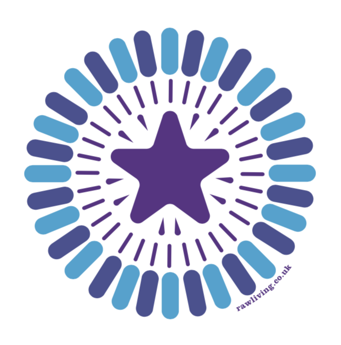 Raw Living Sticker Pack (6 Stickers) | New! Raw Living sticker pack: 6 stickers to elevate your laptop, phone, cupboards, drinks bottles...