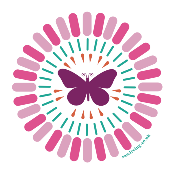 Raw Living Sticker Pack (6 Stickers) | New! Raw Living sticker pack: 6 stickers to elevate your laptop, phone, cupboards, drinks bottles...