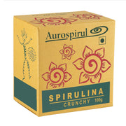 Aurospirul Spirulina Crunchies | Auroville | Raw Living UK | Herbs | Super Foods | Supplements Aurospirul's High Quality Spirulina Crunchies are artisan-produced by eco-friendly methods. This super food is sun-dried, giving it it a special energy & taste.