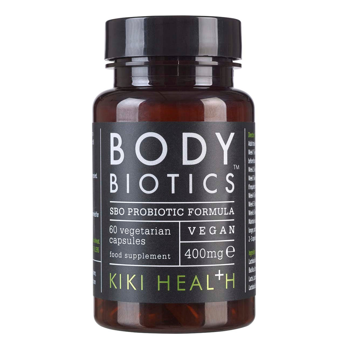 Body Biotics | Kiki Health | Raw Living UK | Supplements | Kiki Health Body Biotics™ (60 x 400mg) probiotics mimic nature for the benefits of true bacterial cultures. Cultured and encapsulated in ancestral prebiotics.