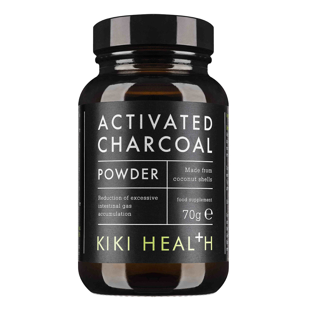 Activated Charcoal Powder | Kiki Health | Raw Living UK | Supplements | Kiki Health Activated Charcoal Powder is a high-quality, pure carbon supplement. Absorbs gasses & particles in the digestive tract & whitens teeth.