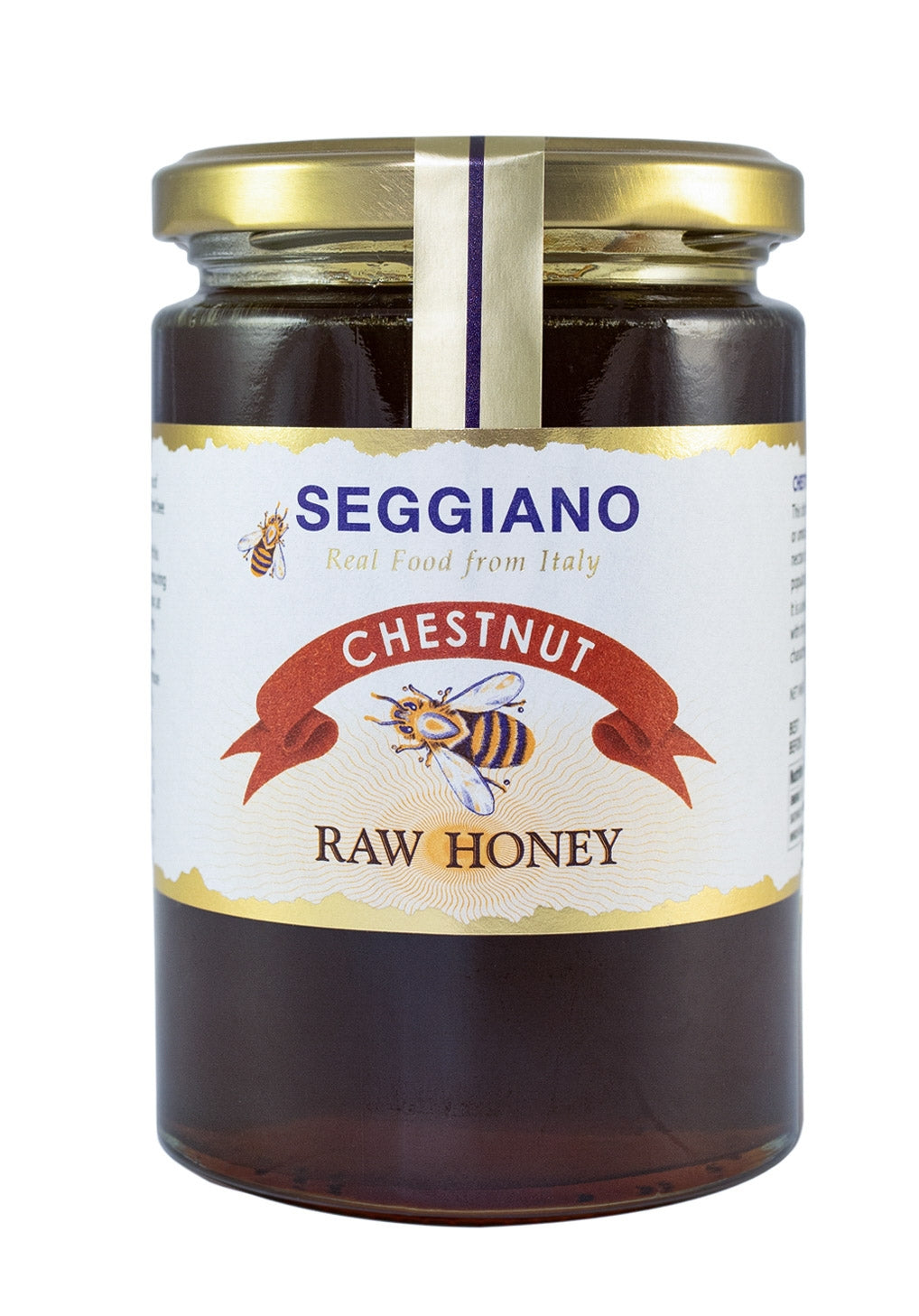 Chestnut Raw Honey | Seggiano | Raw Living UK | Raw Foods | Seggiano&#39;s Raw Unpasteurised Chestnut Honey is a sophisticated, dark liquid honey with a slightly amaro, or bitter taste. Chestnut honey doesn&#39;t set easily.