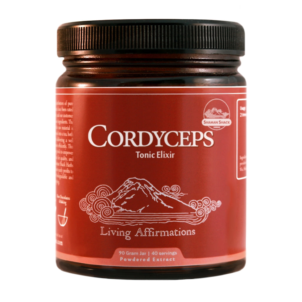 Cordyceps Mushroom 10:1 Extract Powder | Shaman Shack | Raw Living UK | Mushroom Extracts &amp; Powders | Shaman Shack Cordyceps 10: 1 Extract Powder - a Chinese Natural Plant Food, derived from Fungi. Use as a Culinary Ingredient, add to Smoothies, or drink as Tea.