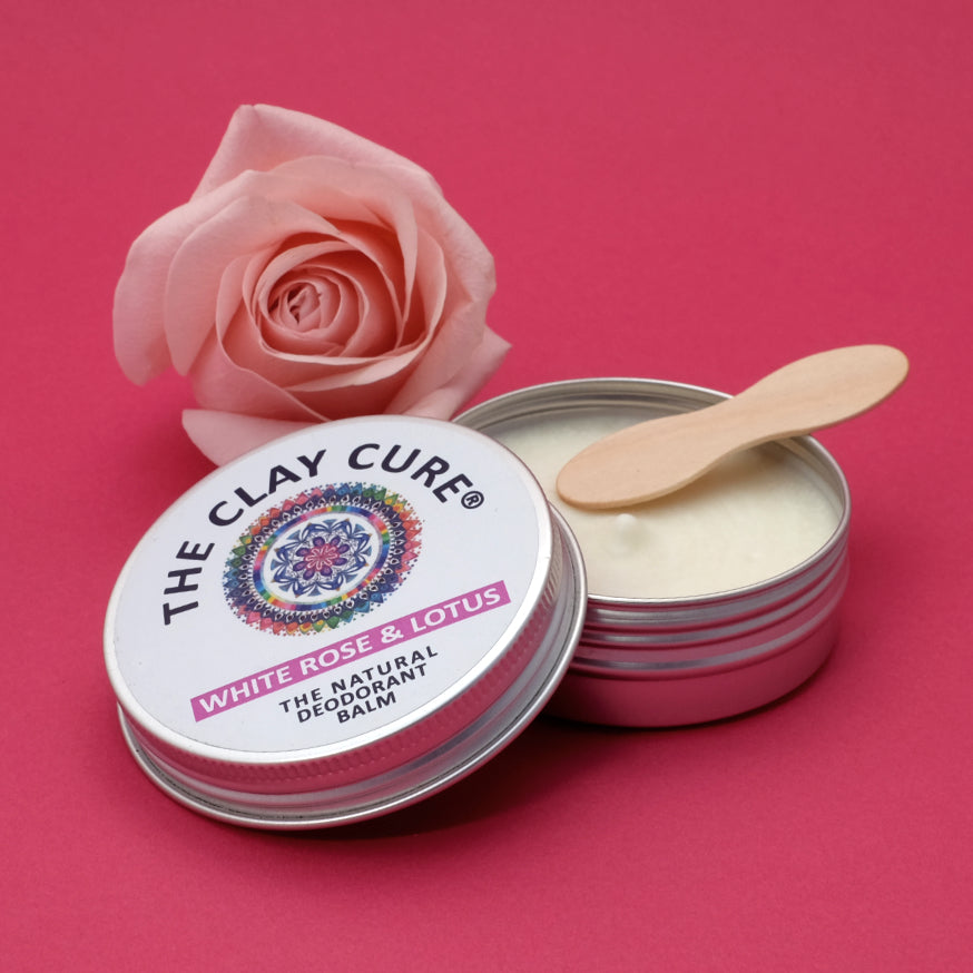 The Clay Cure - White Rose &amp; Lotus Deodorant (60g)