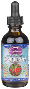 Heaven Mountain Goji Berry Dragon Drops | Dragon Herbs | Raw Living UK | Tonic Herbs | Dragon Herbs Heaven Mountain Goji Drops: this is the pure essence of Goji berries &amp; the flavour is delicious. Thick, delicious &amp; brimming with phytonutrients.