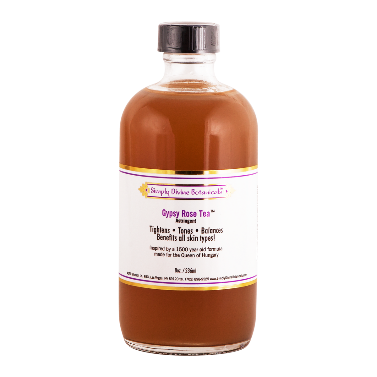 Gypsy Rose Tea Toner | Simply Divine Botanicals | Raw Living UK | Skin Care &amp; Beauty | Simply Divine Botanicals Natural Vegan Gypsy Rose Tea Toner/Astringent: Tightens, Tones and Balances Skin. For All Skin Types. Restore Skin&#39;s pH Balance.