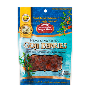Heaven Mountain Goji Berries | Dragon Herbs | Raw Living UK | Tonic Herbs | Dragon Herbs Heaven Mountain Goji Berries are plump, juicy, naturally sweet & delicious. They are sweeter, fleshier & have less seeds than others on the market.