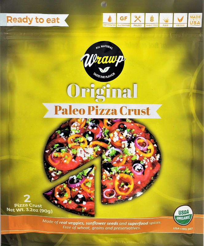 Original Pizza Base | WrawP | Raw Living UK | Food | WrawP Original Raw, Gluten Free Pizza Crust is a Healthy Solution made of only Raw, Organic Veggies, Fruits &amp; Seeds. 2 Pizza Crust Per bag, 8&quot; in diameter.