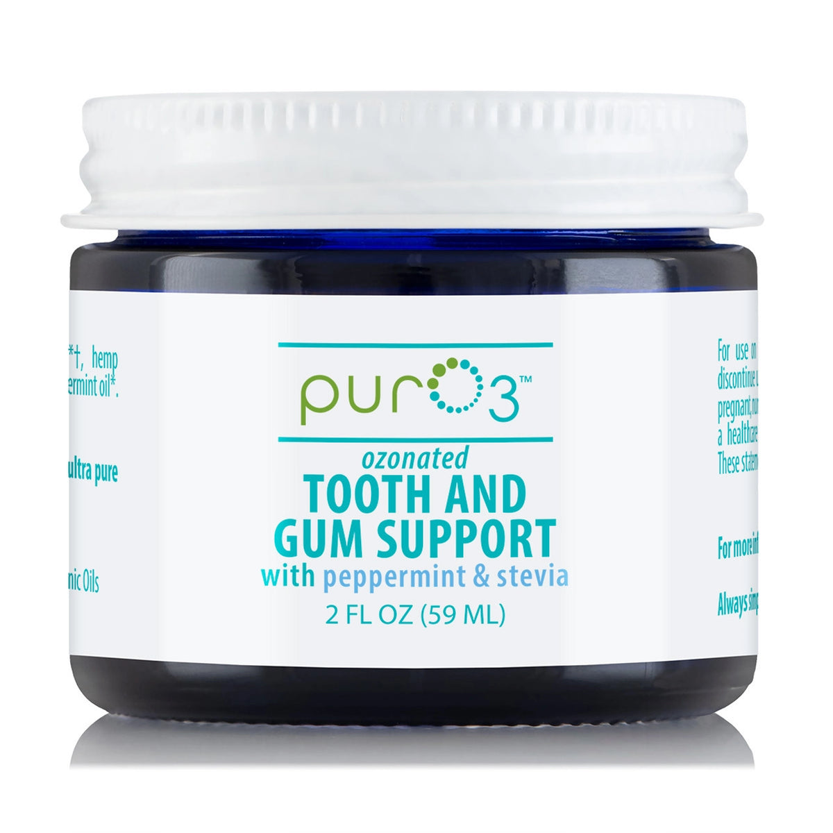 PurO3 Ozonated Tooth and Gum Support - Peppermint Stevia (2fl. oz)