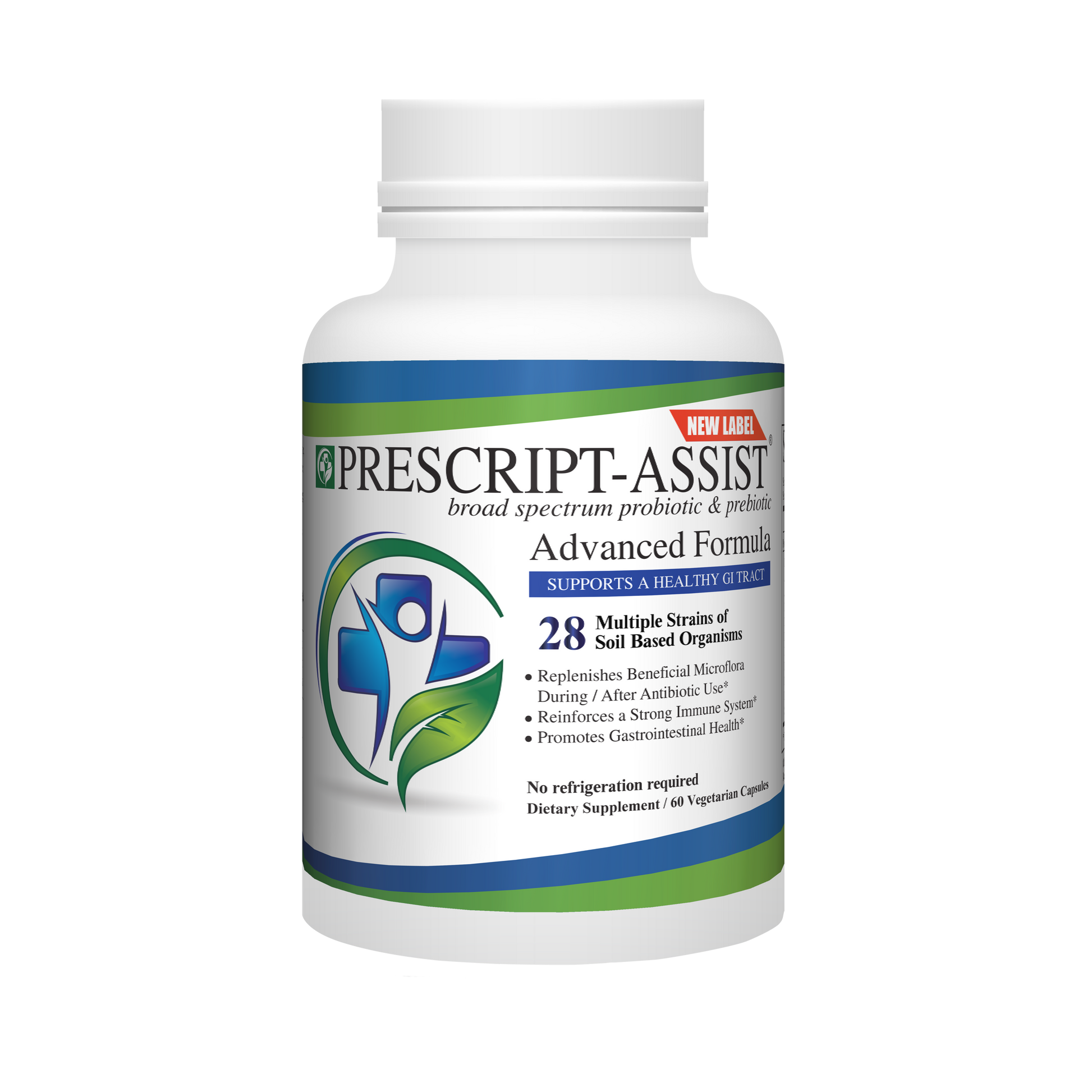 Prescript-Assist Probiotic & Prebiotic | Raw Living UK | Supplements | Prescript Assist's Probiotic & Prebiotic Capsules contain 28 Beneficial Microflora, alongside a proprietary Prebiotic (Leonardite). pH Resistant & Shelf Stable.
