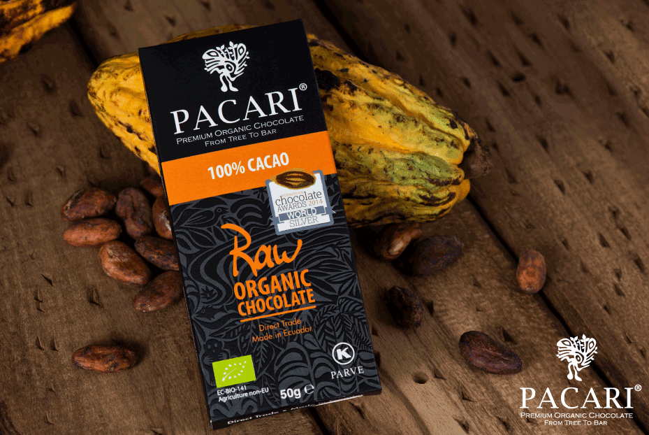 100% Cacao Raw Chocolate Bar (50g) | Pacari | Raw Living UK | Pacari 100% Cacao Raw Chocolate Bar is premium &amp; delicious Vegan, Plant Based, Sugar-Free Chocolate. Pacari bring together taste, nutrition &amp; ethics.