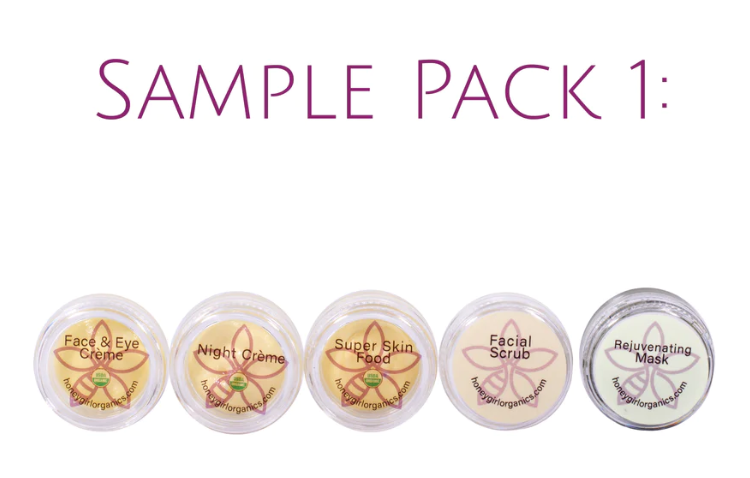 Honey Girl Organics - Sample Pack 1 - Face and Eye (5 x 2ml)