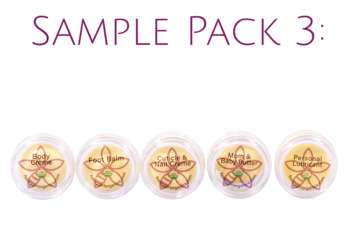 Honey Girl Organics - Sample Pack 3 - Body Care (5 x 2ml)